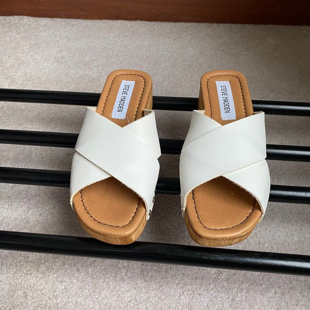 STEVE MADDEN Women Bryna Leather Sandals - NEW NWOB